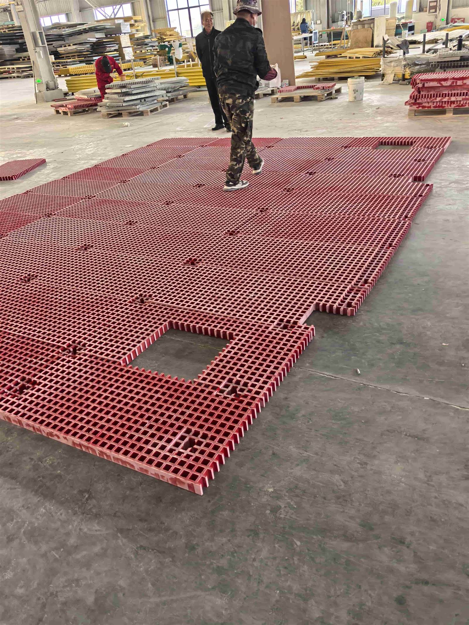 custom cut fiberglass grating panel for industrial platform installation custom cut fiberglass grating panel for industrial platform installation